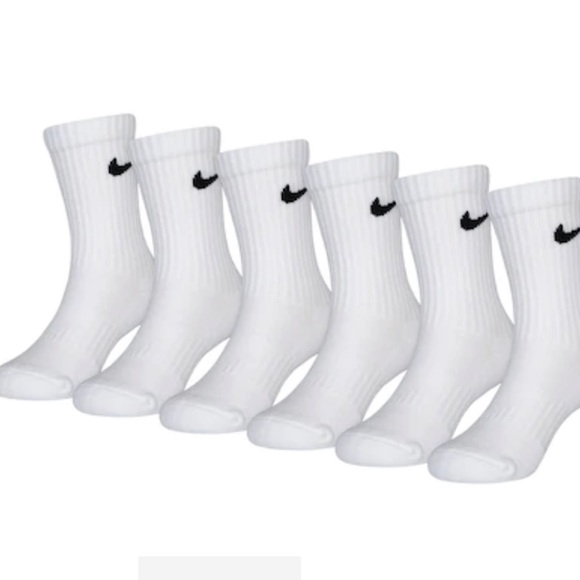 NEW KID'S 6-PACK DRI-FIT PERFORMANCE BASIC CREW SOCKS - Picture 2 of 3